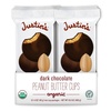 image:imageJustins Organic Dark Chocolate Peanut Butter Cups by Justins Rainforest Alliance Certified Cocoa Glutenfree Responsibly Sourced 12 Packs of 2Cups each