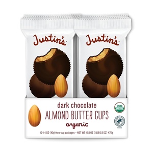 image:imageJustins Cups Dark Chocolate Crispy Peanut Butter Organic 132 Ounce 12 CountDark Chocolate Almond Butter