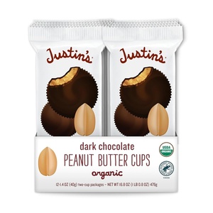 image:imageJustins Cups Dark Chocolate Crispy Peanut Butter Organic 132 Ounce 12 CountDark Chocolate Peanut Butter