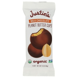 image:imageJustins Cups Dark Chocolate Crispy Peanut Butter Organic 132 Ounce 12 CountPeanut Butter Milk Chocolate