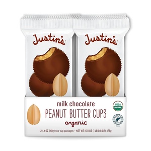 image:imageJustins Organic Candy Peanut Butter Cup Chocolate Milk 14 OZ