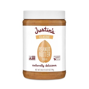 image:imageJUSTINS No Stir GlutenFree Honey Peanut Butter 28 oz JarClassic Peanut Butter