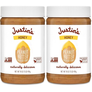 image:imageJUSTINS No Stir GlutenFree Honey Peanut Butter 28 oz JarHoney