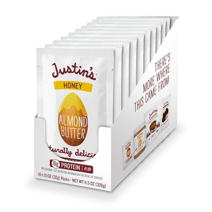 image:imageJustins Almond Butter Vanilla Squeeze 115 Ounce 10 PackHoney Almond Butter