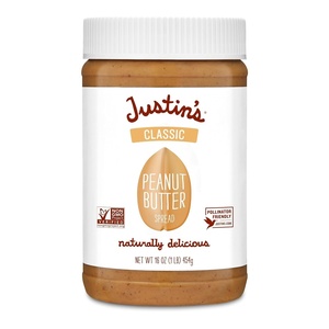 image:imageJustins Classic Peanut Butter Only Two Ingredients No Stir Glutenfree NonGMO KetoFriendly Responsibly Sourced 16oz Jar