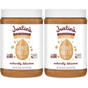 image:imageJustins Crunchy Peanut Butter Jar 28oz28 Ounce Pack of 2